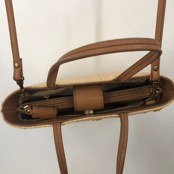 Vintage 90’s Fossil straw crossbody bag with bead detail 0753 - Picture 4 of 12